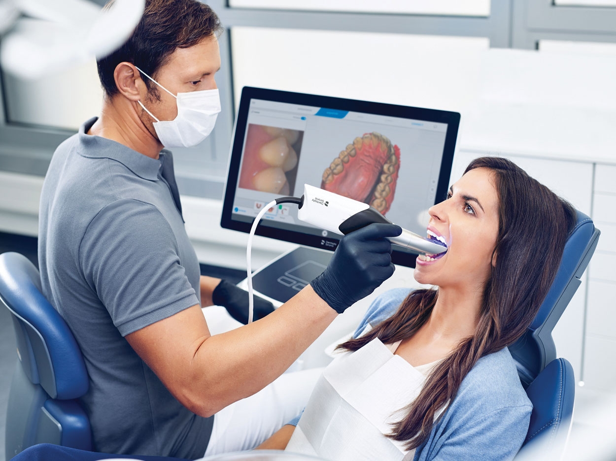 Dentsply Sirona’s Primescan intraoral scanner.