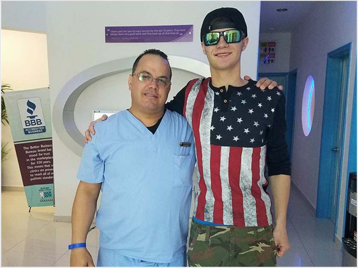 Dr. Hermes Somonte and Colton Ficek.