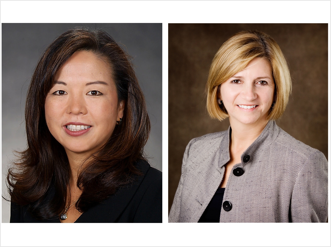 Dr. Jessica Y. Lee (left) is the new president elect of the AAPD, and Dr. Jeannie Beauchamp is the new vice president.