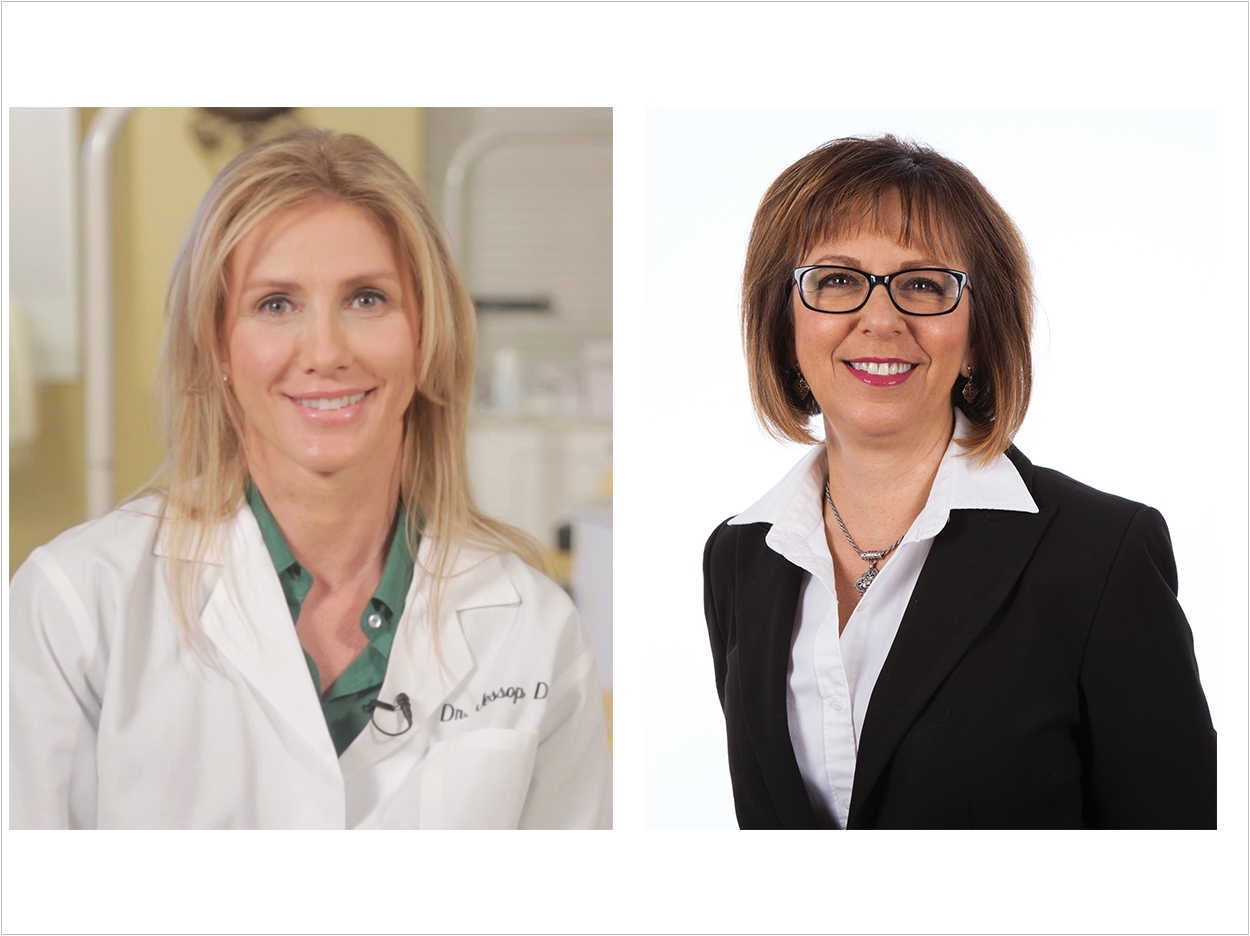 Dr. Jaleena Jessop (left) and Karen Phillips