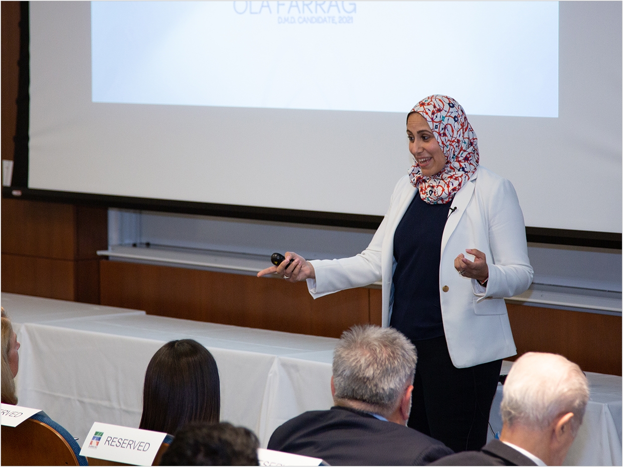 Ola Adel Farrag of the University of Pennsylvania School of Dental Medicine took first place and $2,000 for her P-File endodontic file.