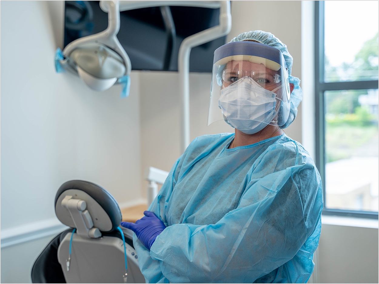 Dr. Destiny Isbell at Madison Yards Family Dentistry in Atlanta, Georgia. Photo taken on April 29, 2020. Courtesy of North American Dental Group.