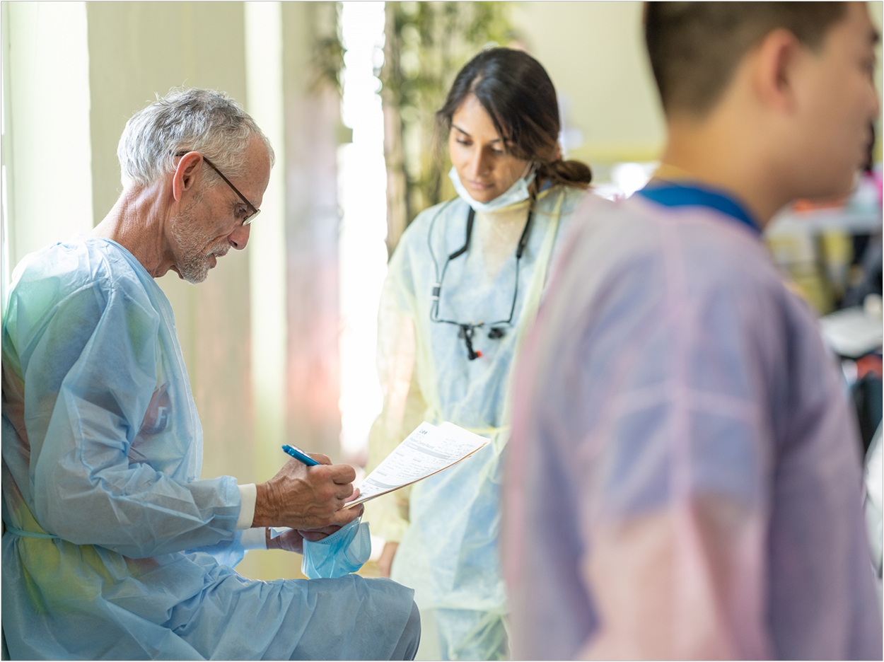 Dr. Tim Garvey has volunteered with the FreeDOM clinic for years providing free dental care for patients. He was instrumental in bringing the FreeDOM clinic to Gainesville to help care for local residents.