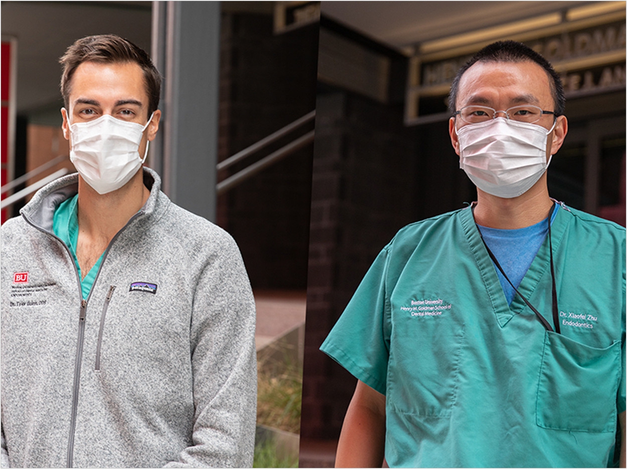 Dr. Tyler Guinn (left) and Dr. Xiaofei Zhu