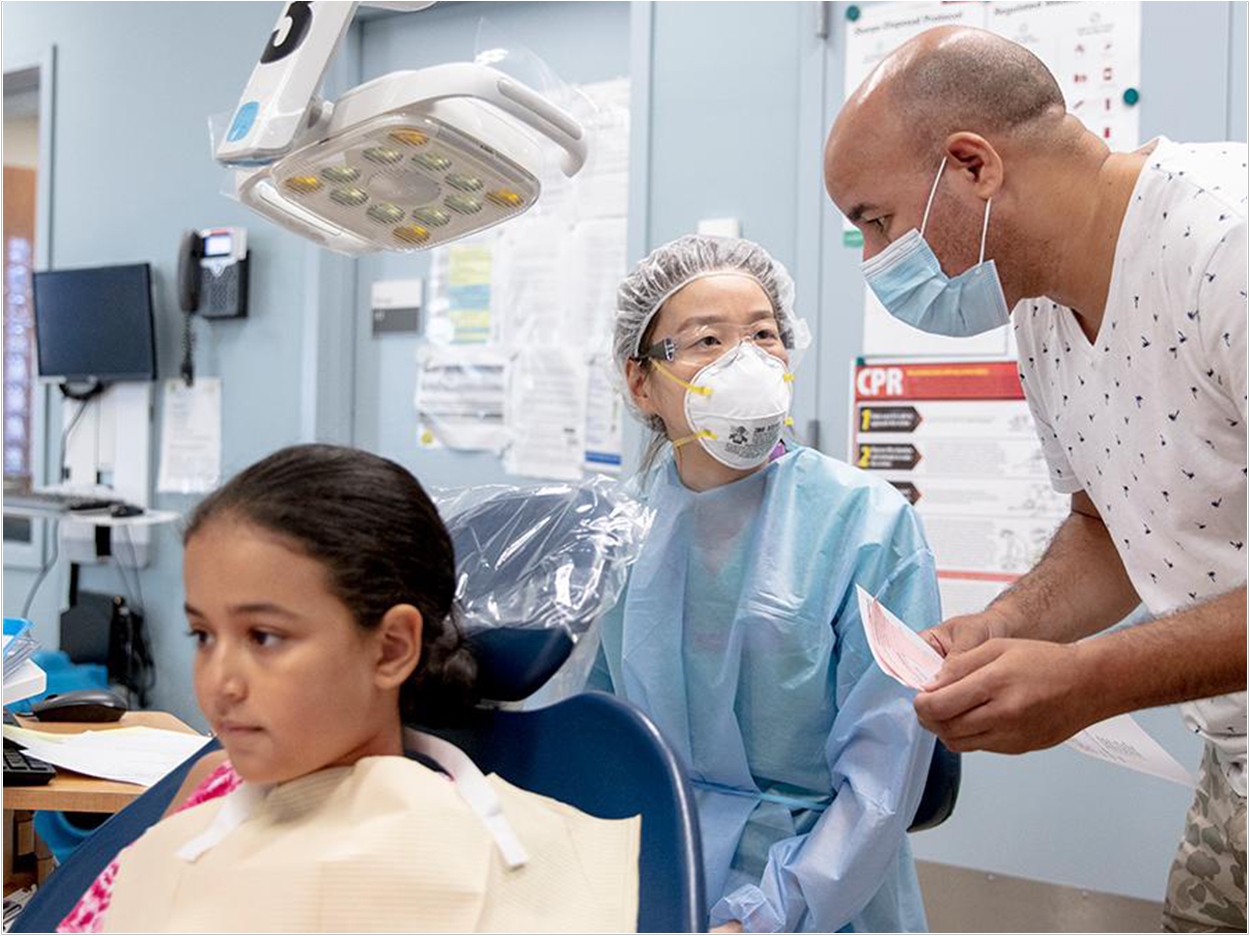 Dentists from the Family Health Centers at NYU Langone offer dental care for children at convenient Brooklyn locations. Photo: NYU Langone staff