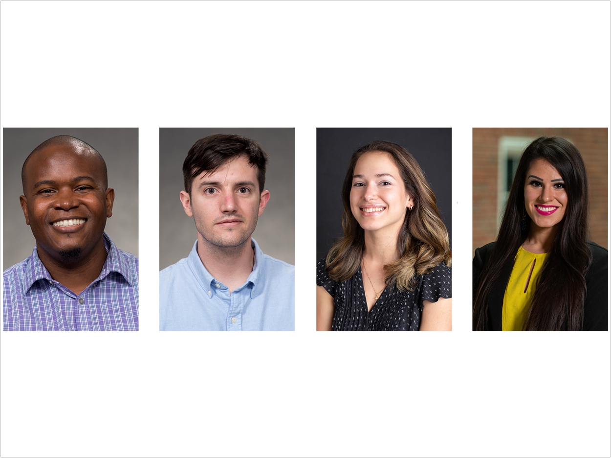 Schweitzer Fellows pictured from left to right: Glenn Baldwin, Adam Robinson, Arlet Montes-Sanchez and Sylvette Ramos-Díaz