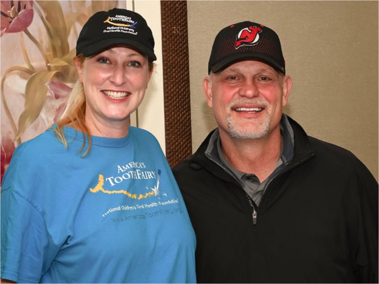 America’s ToothFairy executive director Jill Malmgren and former New Jersey Devil Ken Daneyko welcomed golfers to the Fourth Annual Tee for the ToothFairy Golf Tournament, which raised funds to support oral health education initiatives for children in underserved communities.
